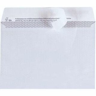 Briefumschlag LaserL., o.Fe., hk, C5, 229x162mm, 100g/m², hf, hochwe