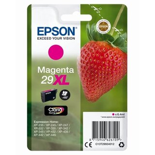 Tintenpatrone Epson T29934012, Reichweite: 450 Seiten, magenta