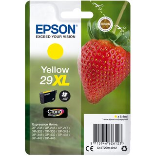 Tintenpatrone Epson T29944012, Reichweite: 450 Seiten, gelb