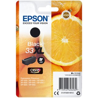 Tintenpatrone Epson T3351 XL, Reichweite: 530 Seiten, photoschwarz