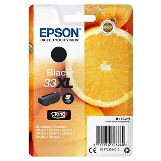 Tintenpatrone Epson T3351 XL, Reichweite: 530 Seiten, photoschwarz