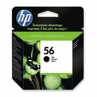 Druckpatrone HP C6656AE - 56, Reichweite: 450 Seiten, schwarz