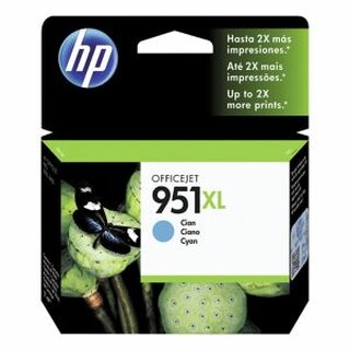 Tintenpatrone HP CN046AE - 951XL, Reichweite: 1.500 Seiten, cyan