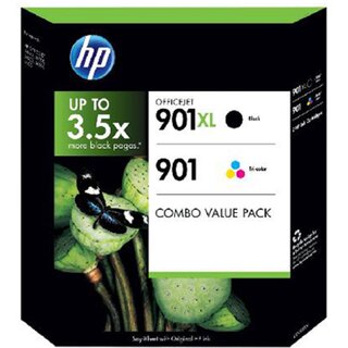 Tinte HP SD519AE Multipack 901XL swz / 3farbig, Reichweite: 700 / 360 Seiten