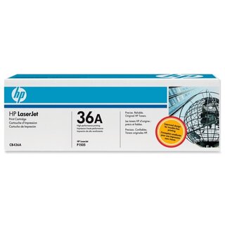 Toner HP CB436A, Reichweite: 2.000 Seiten, schwarz