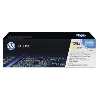 Toner HP CB542A, Reichweite: 1.400 Seiten, gelb