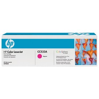 Toner HP CC533A, Reichweite: 2.800 Seiten, magenta