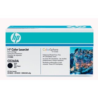 Toner HP CE260A, Reichweite: 8.500 Seiten, schwarz