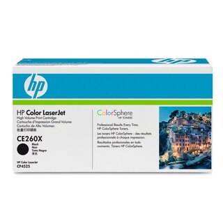 Toner HP CE260X, Reichweite: 17.000 Seiten, schwarz