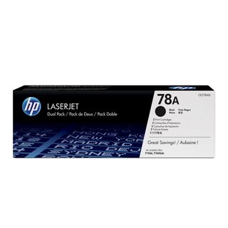Toner HP CE278AD, Reichweite: 2.100 Seiten, schwarz, 2 Stück