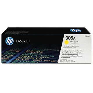 Toner HP CE412A, Reichweite: 2.600 Seiten, gelb