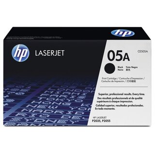 Toner HP CE505A, Reichweite: 2.300 Seiten, schwarz