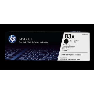 Toner HP CF283AD 83A, 1,5K, schwarz, 2 Stück