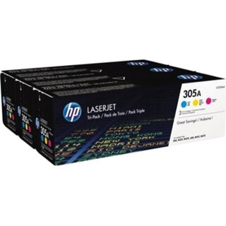 Toner HP CF370AM, Reichweite: 2.600 Seiten, 1 x cyan, 1 x magenta, 1 x gelb