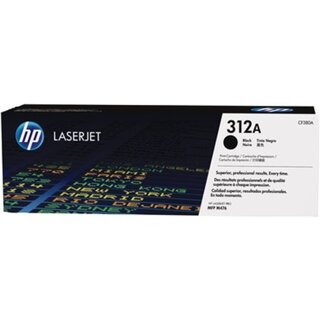 Toner HP CF380A, Reichweite: 2.280 Seiten, schwarz