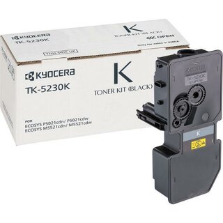 Toner Kyocera TK-5230K, Reichweite: 2.600 Seiten, schwarz