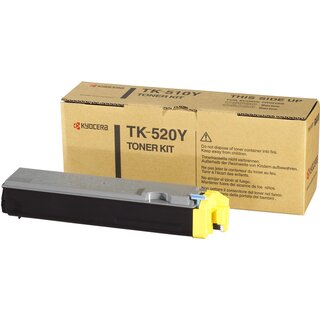 Toner Kyocera TK-520Y, Reichweite: 4.000 Seiten, gelb