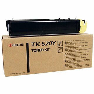 Toner Kyocera TK-520Y, Reichweite: 4.000 Seiten, gelb