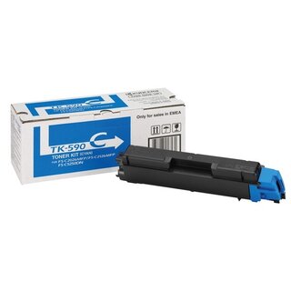 Toner Kyocera TK-590C, Reichweite: 5.000 Seiten, cyan