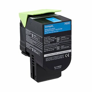 Rckgabetoner Lexmark 70C20C0, Reichweite: 1.000 Seiten, cyan