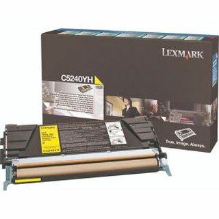 Toner Lexmark C5240YH, Reichweite: 5.000 Seiten, gelb
