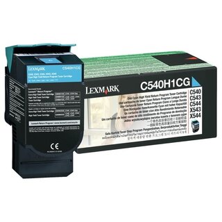 Toner Lexmark C540H1CG, Reichweite: 2.000 Seiten, cyan