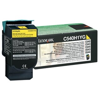 Toner Lexmark C540H1YG, Reichweite: 2.000 Seiten, gelb