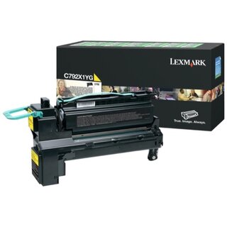 Rckgabetoner Lexmark C792X1YG, Reichweite: 20.000 Seiten, gelb