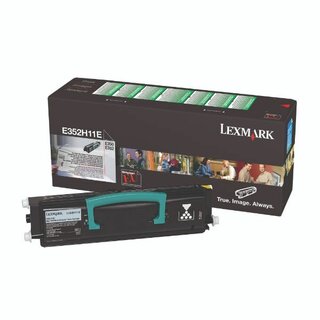 Rckgabetoner Lexmark E352H11E, Reichweite: 9.000 Seiten, schwarz