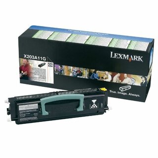 Toner Lexmark X203A11G, Reichweite: 2.500 Seiten, schwarz