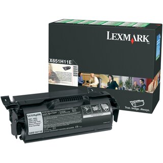 Rckgabetoner Lexmark X651H11E, Reichweite: 25.000 Seiten, schwarz