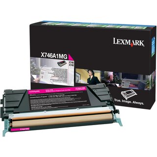 Rckgabetoner Lexmark X746A1MG, Reichweite: 7.000 Seiten, magenta