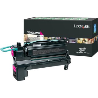 Tonerkasette Lexmark X792X1MG, Reichweite: 20.000 Seiten, magenta