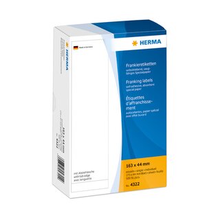 Frankier-Etiketten Herma 4322, 163 x 44mm (LxB), wei, 500 Stck