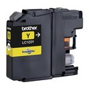 Tintenpatrone Brother LC-123Y, Reichweite: 600 Seiten, gelb