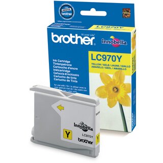 Fax-Tintenpatrone Brother LC-970Y, Reichweite: 300 Seiten, gelb