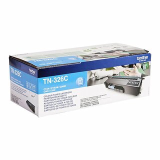 Toner Brother TN-326, Reichweite: 3.500 Seiten, cyan