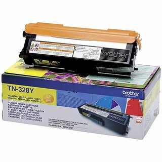 Toner Brother TN328Y, Reichweite: 6.000 Seiten, gelb