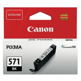 Tintenpatrone Canon 0385C001 - CLI-571BK, Reichweite: 376 Seiten, schwarz