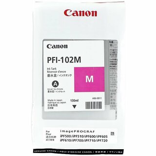 Tintenpatrone Canon 0897B001 - PFI-102M, Inhalt: 130ml, magenta