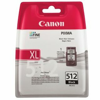 Tintenpatrone Canon 2969B001 - PG-512BK, Reichweite: 401 Seiten, schwarz