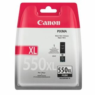Tintenpatrone Canon 6431B001 - PGI-550PGBK XL, Reichweite: 500 Seiten, schwarz