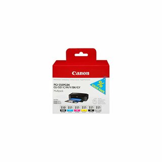 Tinte Multipack Canon, PGI-550 + CLI 551