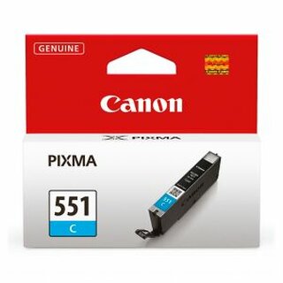 Tintenpatrone Canon 6509B001 - CLI-551C, Reichweite: 304 Seiten, cyan