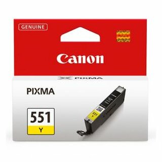 Tintenpatrone Canon 6511B001 - CLI-551Y, Reichweite: 304 Seiten, gelb