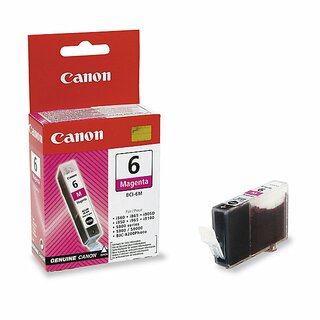 Tintenpatrone Canon 4707A002 - BCI-6M, Reichweite: 280 Seiten, magenta