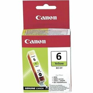 Tintenpatrone Canon 4708A002 - BCI-6Y, Reichweite: 280 Seiten, gelb