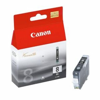 Tintenpatrone Canon 0620B001 - CLI-8BK, Reichweite: 100 Seiten, schwarz