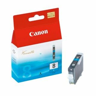 Tintenpatrone Canon 0621B001 - CLI-8C, Reichweite: 450 Seiten, cyan