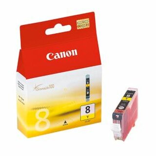 Tintenpatrone Canon 0623B001 - CLI-8Y, Reichweite: 450 Seiten, gelb
